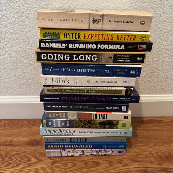 Various Paperback Books -- Blink, Grapes of Wrath, Hypnobirthing, and More - Picture 1 of 1